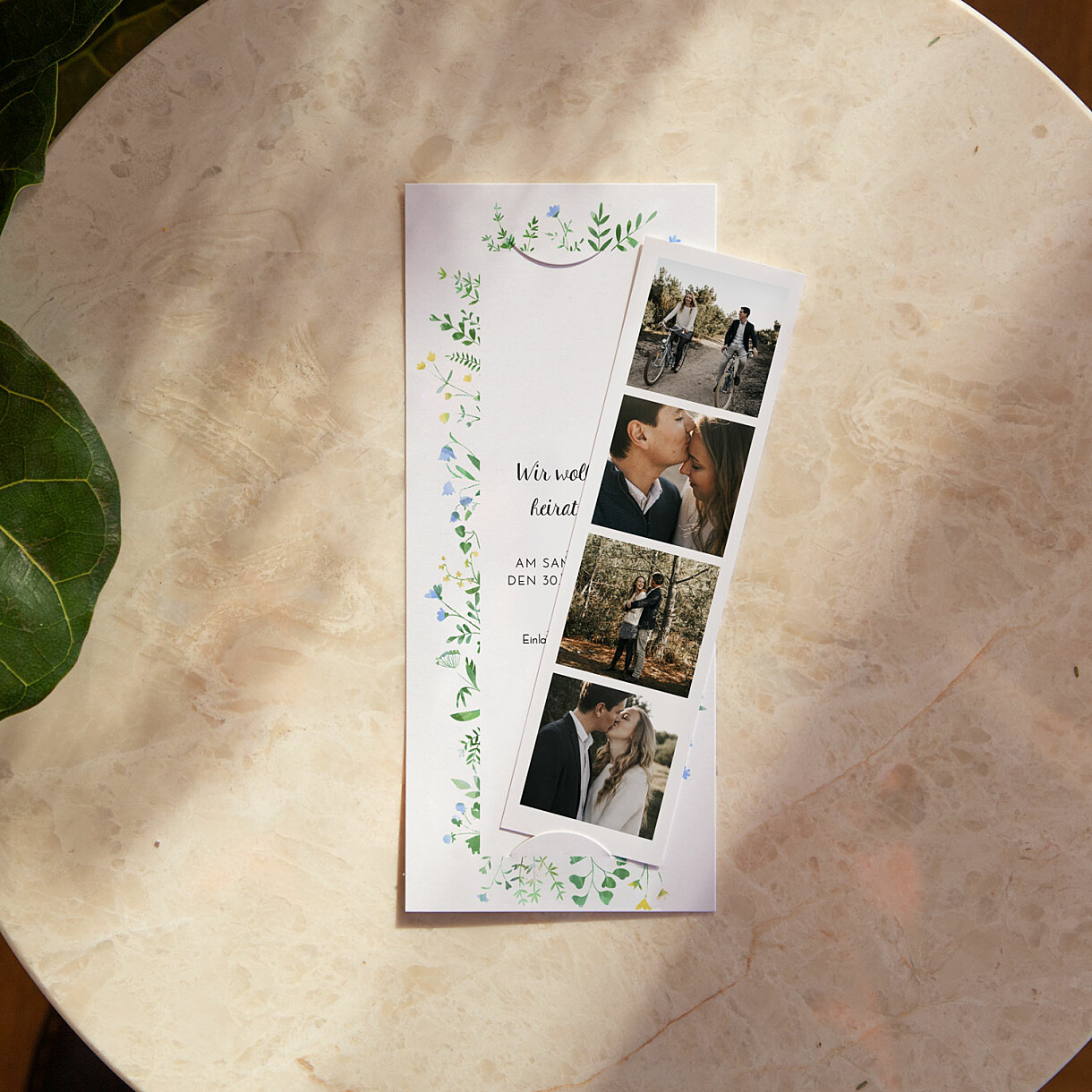 Save-the-date karten blumenrahmen Save-the-date karten blumenrahmen