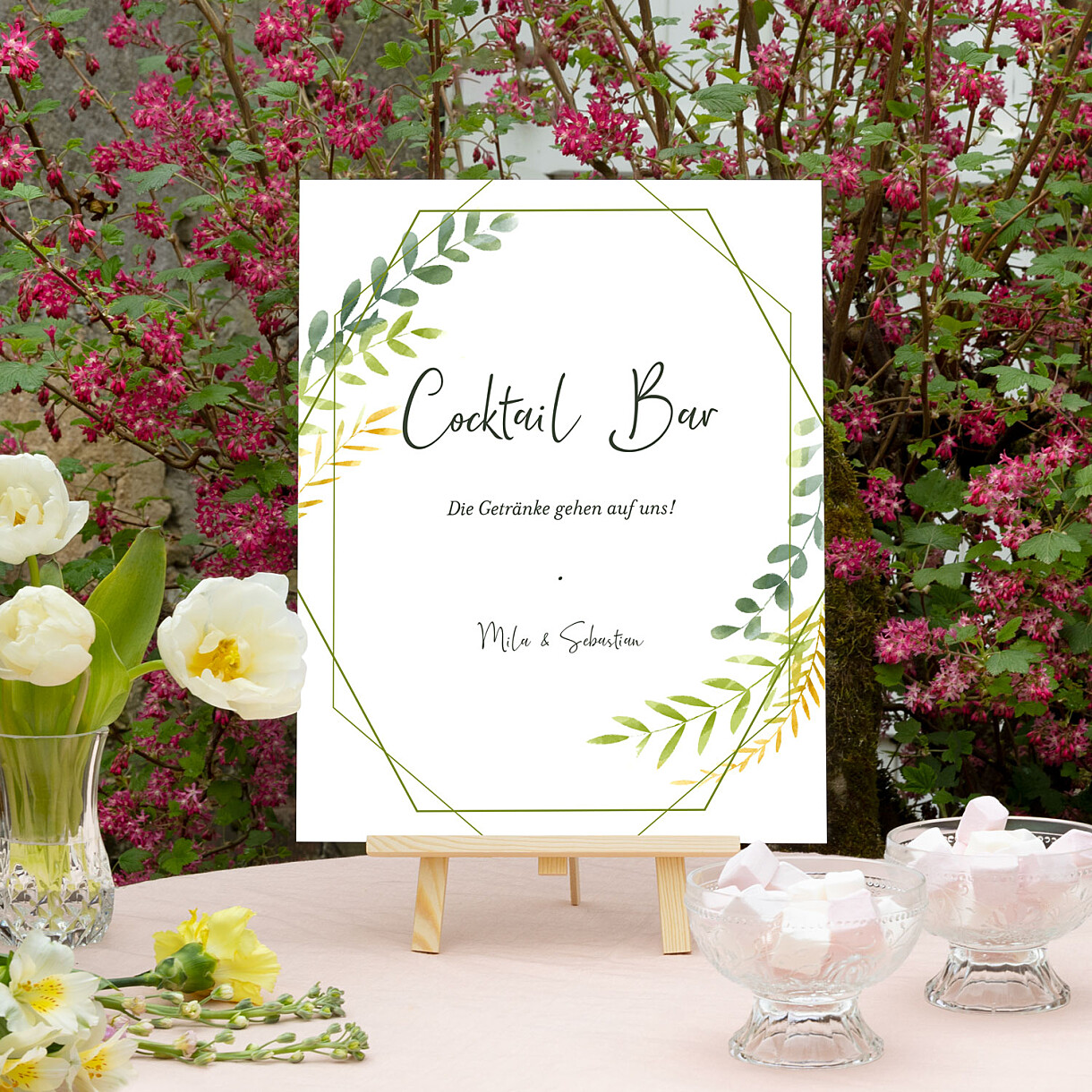 Willkommensschild hochzeit flora Willkommensschild hochzeit flora